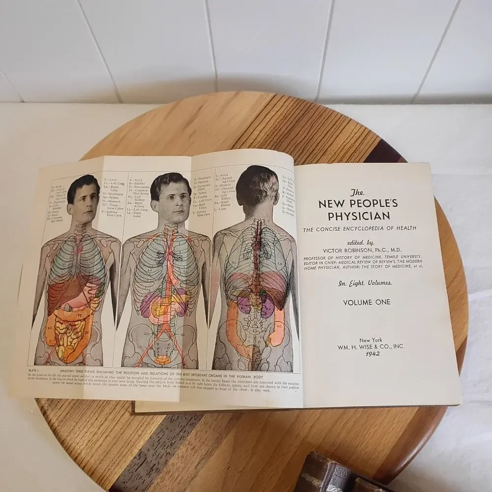 The New People's Physician Vol 1 to 7 Wise & Co. 1940s Hardcover Medical